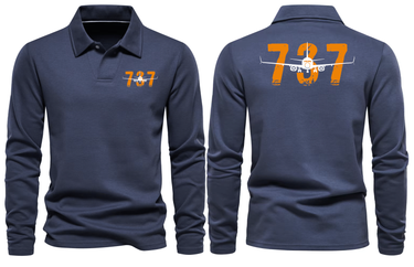 BOEING 737 LONG SLEEVE POLO